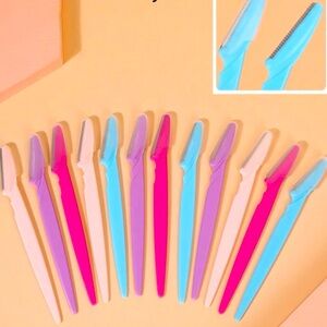 12 pcs eyebrow trimming tool with protective cover